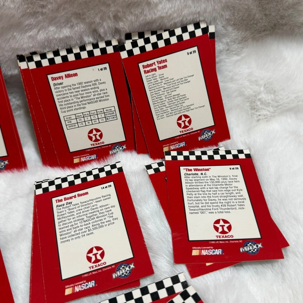 33pc 1993 Maxx Davey Allison Texaco Havoline NASCAR Racing Cards Lot Duplicates